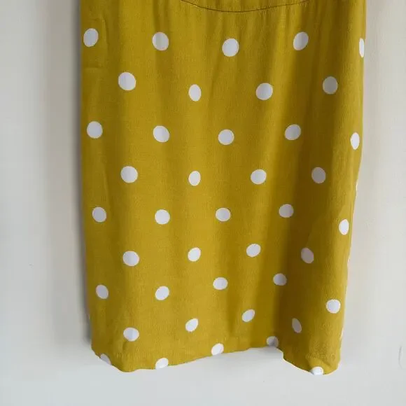 Aritzia Wilfred Isabelle Yellow Polka Dot Mini Dress Size 8 Y2K Clueless - Picture 5 of 15